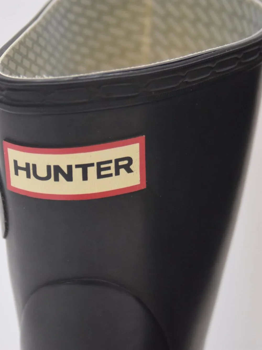 Hunter Original Short Rain Boots Black Waterproof Women's US 7 UK 5